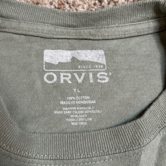 Mix & Match 3/$12 Kids Olive Orvis Tee with Black Lab - Picture 3 of 3